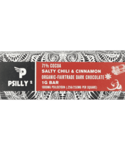 Alternative view of Psilly – Dark Chocolate Bar – Salty Chili & Cinnamon
