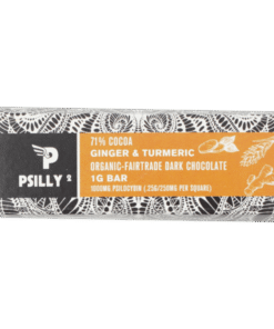 Alternative view of Psilly – Dark Chocolate Bar – Ginger & Turmeric