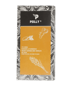 Psilly – Dark Chocolate Bar – Ginger & Turmeric - Image 3