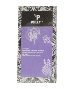 Psilly – Dark Chocolate Bar – Lavender & Black Pepper - Image 3