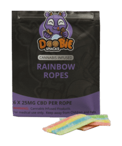 Alternative view of Doobie Snacks – CBD Rainbow Ropes – 150mg CBD