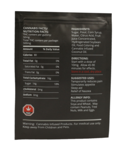 Doobie Snacks – Grape Gummies – 500mg THC - Image 3