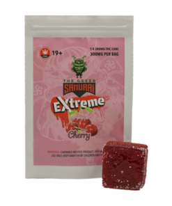 Alternative view of Green Samurai Extreme – Cherry Gummy – 300mg THC