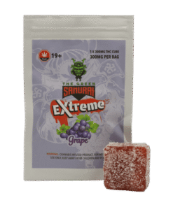 Alternative view of Green Samurai Extreme – Grape Gummy – 300mg THC