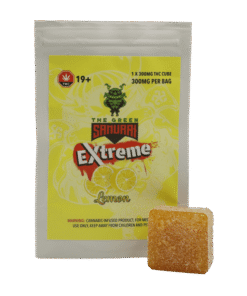 Alternative view of Green Samurai Extreme – Lemon Gummy – 300mg THC