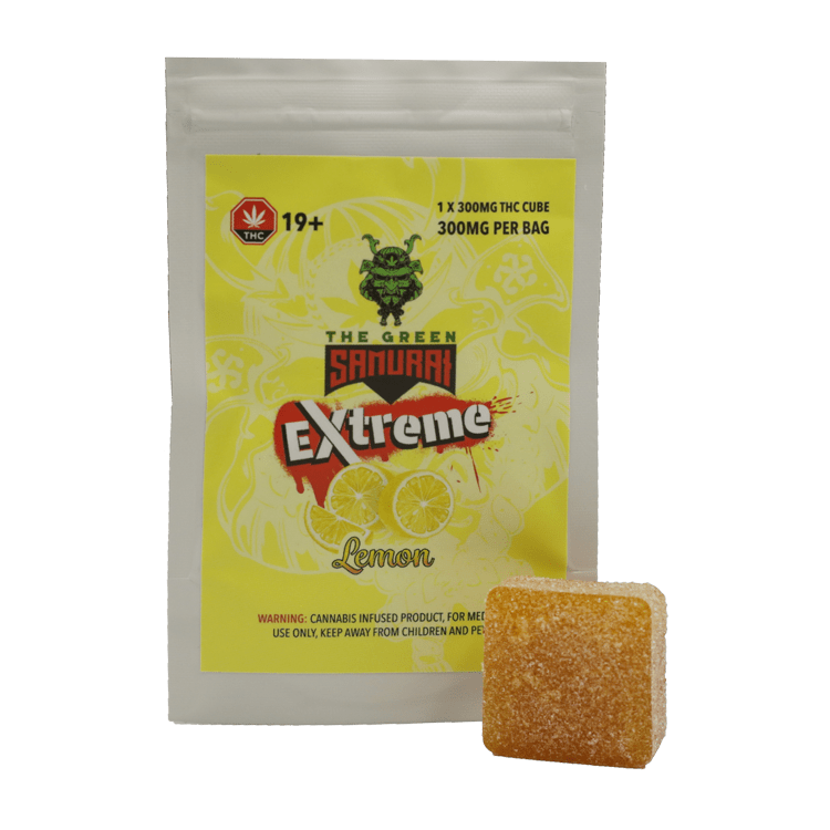 Green Samurai Extreme – Lemon Gummy – 300mg THC - Image 2
