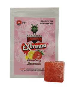 Alternative view of Green Samurai Extreme – Strawberry Lemonade Gummy – 300mg THC