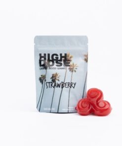 High Dose – cannabis Infused Gummies – Strawberry – 500mg/1000mg - Image 3