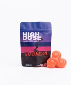 High Dose – cannabis Infused Gummies – Watermelon – 500mg/1000mg - Image 3