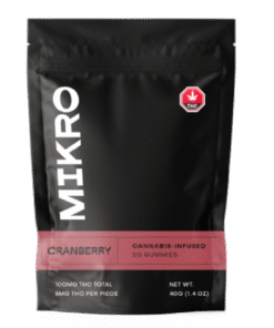 Mikro – THC Gummies – 100mg THC – Cranberry