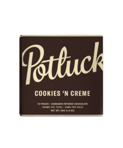 Alternative view of Potluck – Infused Chocolate – Cookies & Cream – 300mg THC