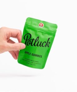Potluck Extracts – Apple Gummies (1:1) – 100mg THC / 100mg CBD - Image 3