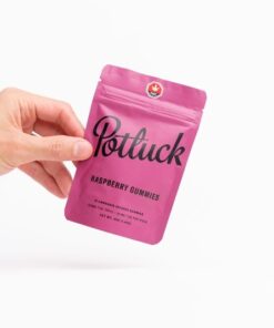 Potluck Extracts – Raspberry Gummies – 200mg THC - Image 3