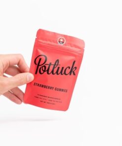 Potluck Extracts – Strawberry Gummies – 200mg THC - Image 3