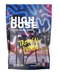 High Dose – cannabis Infused Gummies – Tropical Punch – 500mg/1000mg