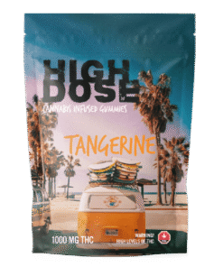 High Dose – cannabis Infused Gummies – Tangerine – 1000mg/1500mg