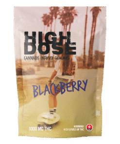 High Dose – cannabis Infused Gummies – Blackberry – 1000mg/1500mg