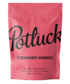 Potluck Extracts – Strawberry Gummies – 200mg THC