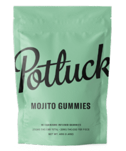 Potluck Extracts – Mojito Gummies (1:1) – 100mg THC / 100mg CBD
