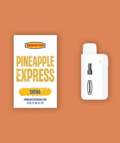 Alternative view of OneStop – THC Distillate Disposable Vape – Sativa – 3ml