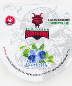 The Green Samurai – Blueberry Gummies – 150mg