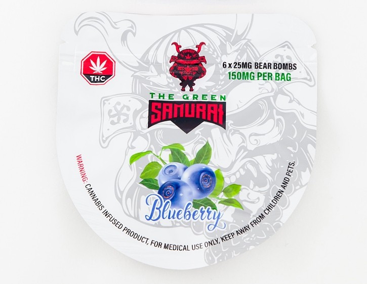 The Green Samurai – Blueberry Gummies – 150mg