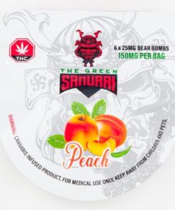 The Green Samurai – Peach Gummies – 150mg