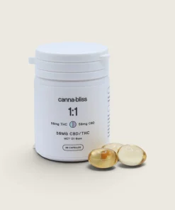 Canna-Bliss - 1:1 Capsules (50 mg THC / 50 mg CBD x 30)