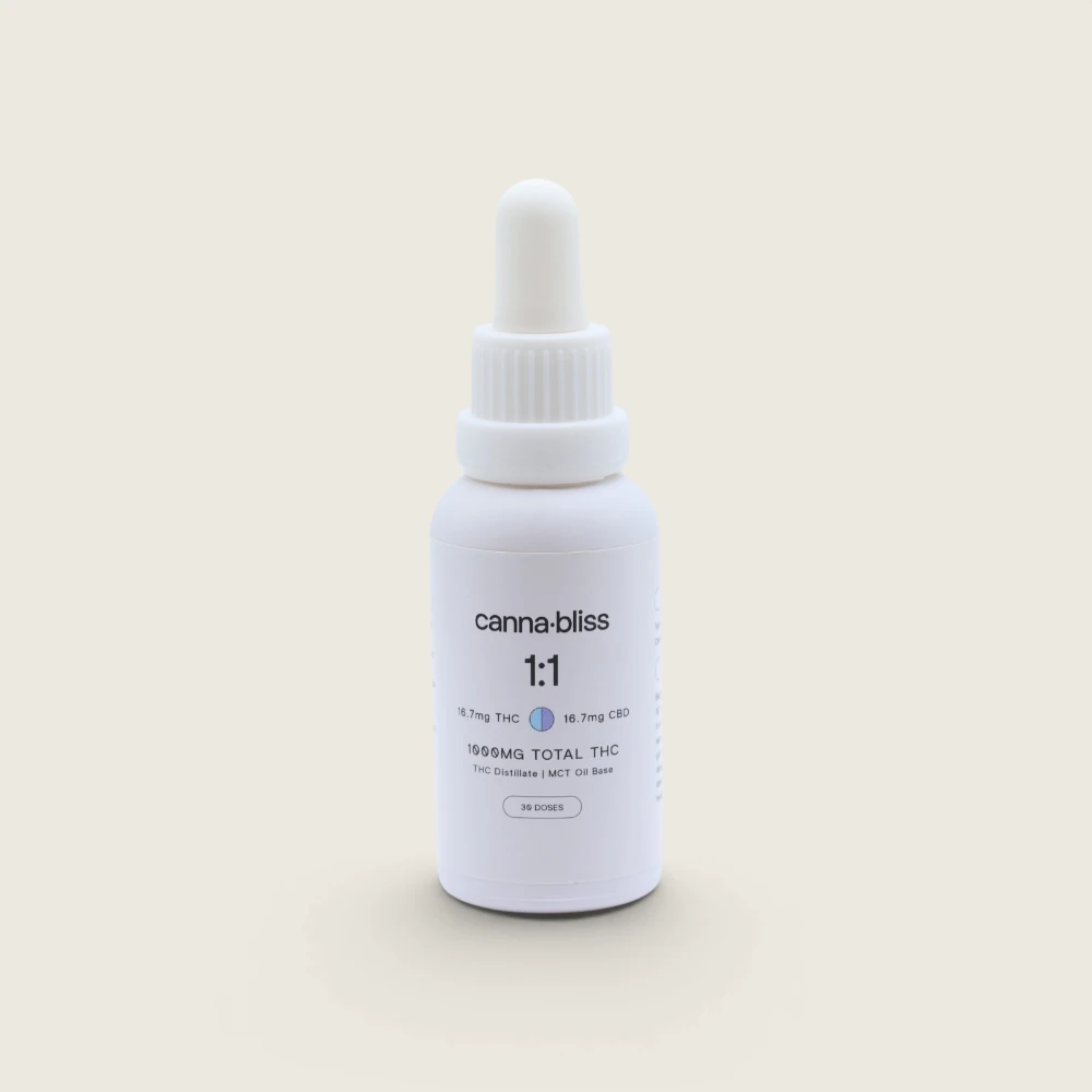 Canna-Bliss - 1:1 THC/CBD Tincture (1000 mg THC / 1000 mg CBD)
