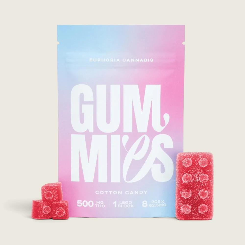 Euphoria Cannabis - Cotton Candy Gummies (500 mg THC)