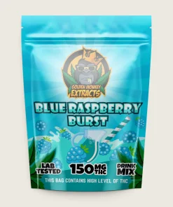 Golden Monkey Extracts - Blue Raspberry Burst Drink Mix (150 mg THC)