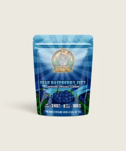 Golden Monkey Extracts - Blue Raspberry Fizz Gummies (240 mg THC / 100 mg CBD)