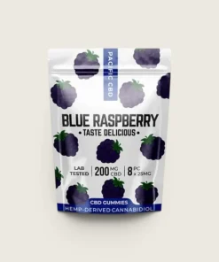 Pacific CBD - Blue Raspberry Gummies (200 mg CBD)