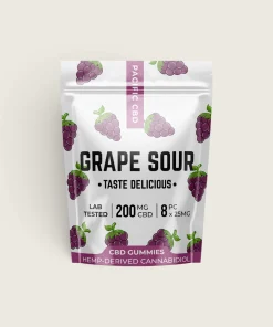 Pacific CBD - Grape Sour Gummies (200 mg CBD)