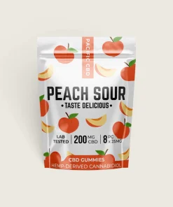 Pacific CBD - Peach Sour Gummies (200 mg CBD)