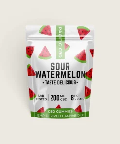 Pacific CBD - Sour Watermelon Gummies (200 mg CBD)