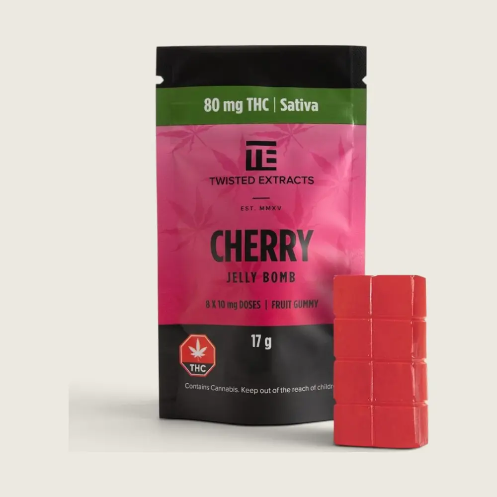 Twisted Extracts - Cherry Jelly Bomb (80 mg THC)