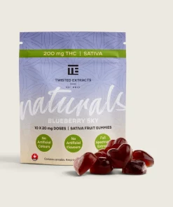 Twisted Extracts - Naturals Blueberry Sky Gummies (200 mg THC)