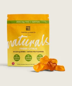 Twisted Extracts - Naturals Fresh Citrus Gummies (200 mg THC)