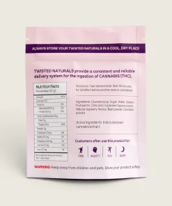 Twisted Extracts - Naturals Raspberry Bliss Gummies (200 mg THC) - Image 2
