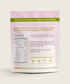 Twisted Extracts - Naturals Strawberry Spritz High Dose Gummies (1200 mg THC) - Image 2