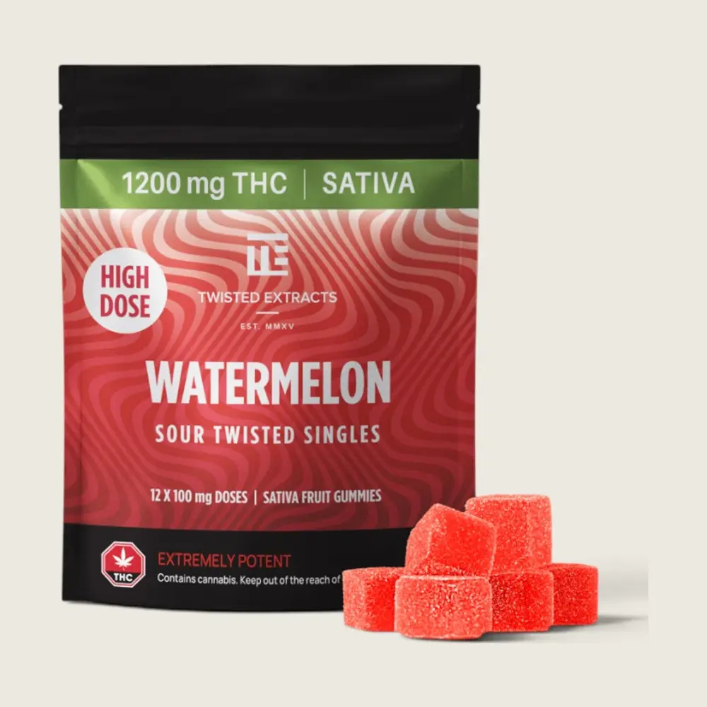 Twisted Extracts - Watermelon High Dose Twisted Singles (1200 mg THC)